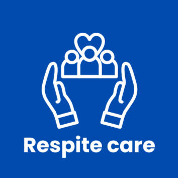 Respite Care Services Visual representation of respite care offering temporary relief for family caregivers providing in-home support in Canada